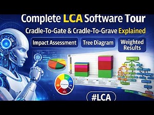 Complete LCA Software Tour | Cradle-to-Gate | Impact Assessment, Tree Diagrams & Weighted Results