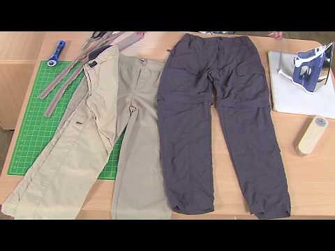 How to Sew Zip-Off Pants - Turning Pants into Shorts