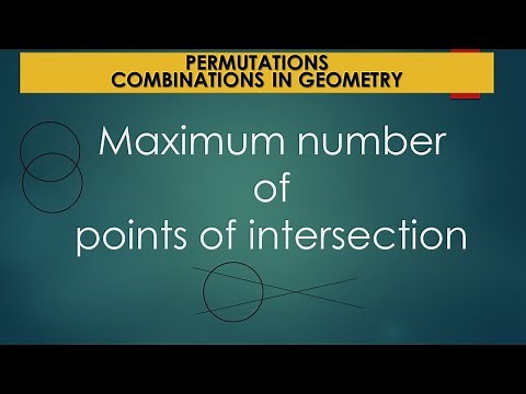 Maximum number of points of intersection -permutations and combinations-part2