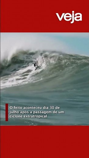 Ondas de 15 metros em Santa Catarina podem ser as maiores já surfadas no Brasil