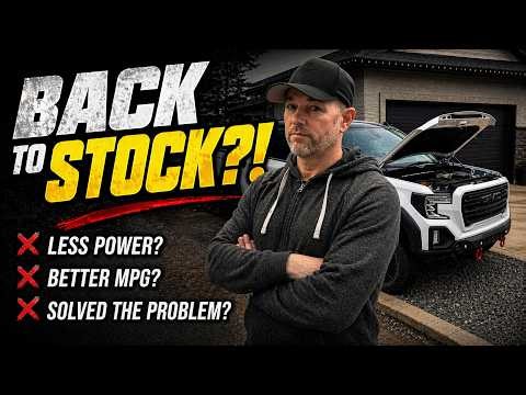I Went BACK to Stock… Before It’s Too Late (6.2L L87 Test Begins)