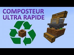 Composteur Ultra Rapide 🛠 Minecraft Java 1.16 🛠 Tutoriel