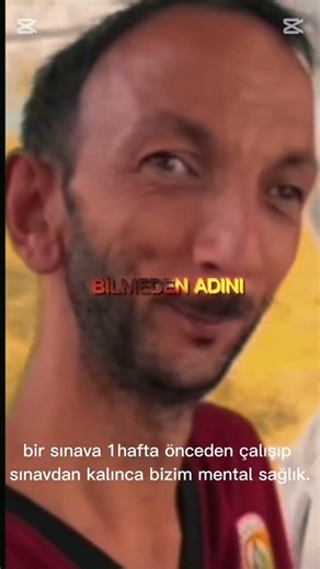 sınava 1 hafta önce çalışıp sınavdan kalınca bizim mental sağlık