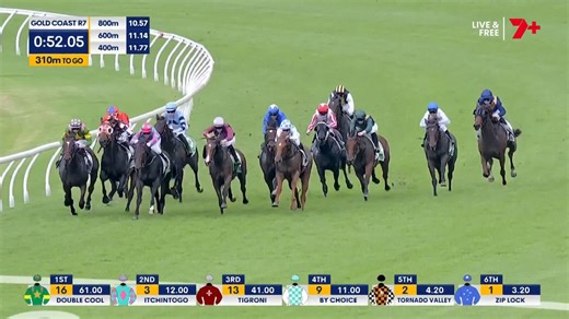 UNIT FIVE UP THE INSIDE WINS THE 2026 MAGIC MILLIONS 2YO CLASSIC! WHAT A RESULT FOR CIARON MAHER AND TOM STOCKDALE! 👏 @cmaherracing @mmsnippets | 7HorseRacing