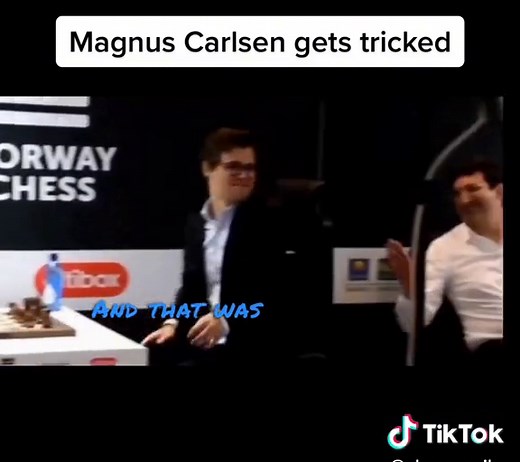Magnus Carlsen Water Bottle Blunder Prank at Norway Chess Blitz Tournament