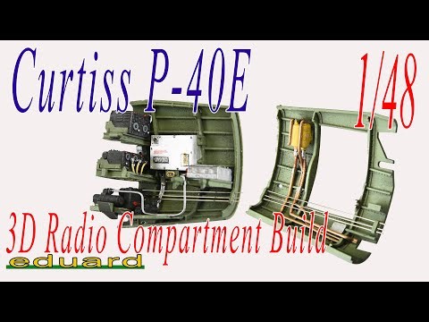 Curtiss P-40E 3D-Printed Radio Compartment 1/48 Eduard