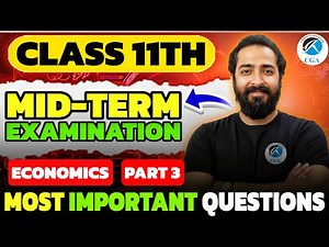 Class 11 Economics Mid-Term Exam 2025 | Most Important Questions Part 3 | Vivek Jha | CGA 9th & 10th
