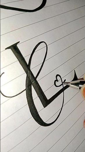 3 Beautiful Ways to Write L in Calligraphy | Easy lettering Tutorial | #shorts #calligraphy #art