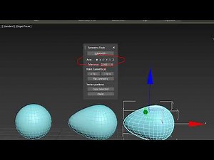 3DS Max / Modeling : symmetry tool