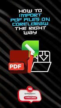 How to Import PDF Files in CorelDRAW the Right Way | Fix Errors & Preserve Design!