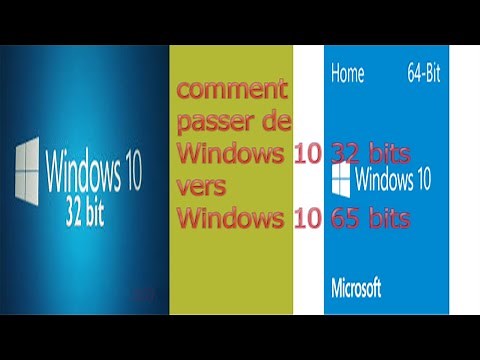Windows 10: comment passer de la version 32 bits à la version 64 bits