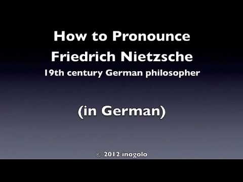 How to pronounce Nietzsche in German