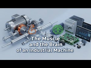 What are the brain and the muscle of an industrial machine?