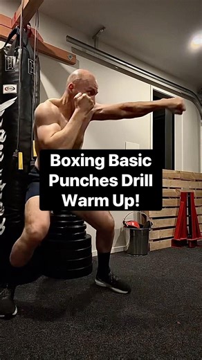 Boxing Basic Punches Drill Warm Up! 👊🔥👊 #shorts #boxing #fitover50