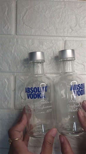 DIY Glass Bottle Decoration ✨ | Best Out of Waste Home Decor Idea #shorts