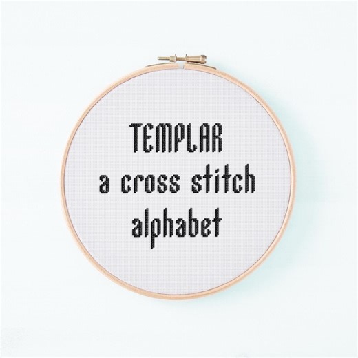 Gothic Cross Stitch Alphabet Pattern - Templar - Medieval Decorative Font - Full Digital PDF Download - Etsy
