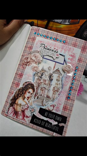 Princess-Themed Sticker Journal Page | Decorating with Me ✨