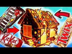 ОГРОМНЫЙ ДОМ из ШОКОЛАДА Twix, Kit Kat и M&M’s. Это круче, чем ПРЯНИЧНЫЙ домик)