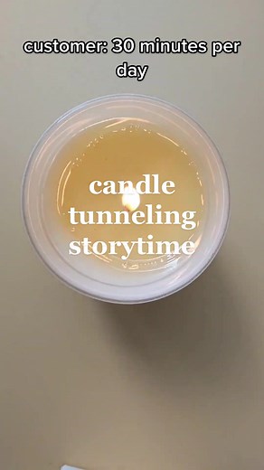 candle wax has a memory, so it’s best to burn your candle to the edge the first time you use it (~4 hours). It’ll “remember” to melt all the way next time! A candle care guide and safety tip card is included inside your package. I’m always happy to answer questions too, please don’t chargeback small biz! 🥹 #customersbelike #chargeback #storytime #customerstories #scammers #candleshop #candletunneling