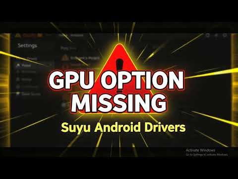 How to Fix Suyu Android Install GPU Drivers Option Missing