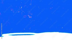 Blue ink streak transition effect with noise spotting effect. 4k quality transition animation