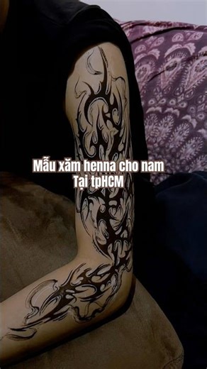 Mẫu vẽ henna đẹp cho nam tại TpHCM #lucyhennavn #hennatattoodesign #mauvehenna