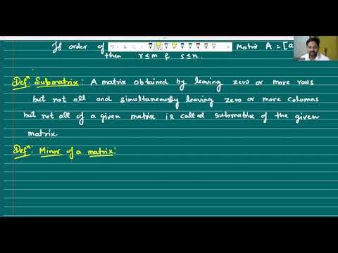 Linear Algebra | Rank of a matrix | Determinantal Rank | Definition and Examples