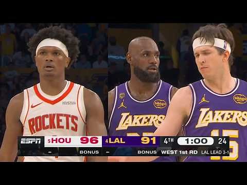 LeBron bumps Reed Sheppard then Reed gets revenge with clutch buckets to win Game 5