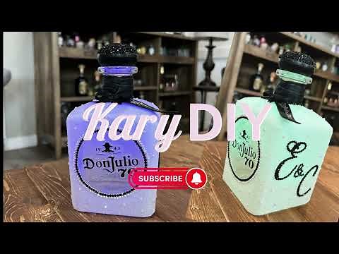 Don Julio Glitter Bottle DECOR - Kary DIY