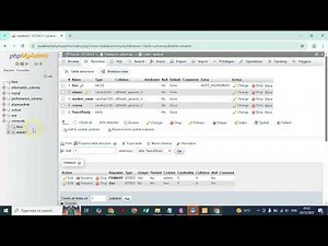 Creating database and Table in XAMPP phpMyadmin