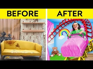 SECRET ROOM Under The BED || Building Hidden Room with My CRUSH😍 DIY Hacks by 123GO! CHALLENGE