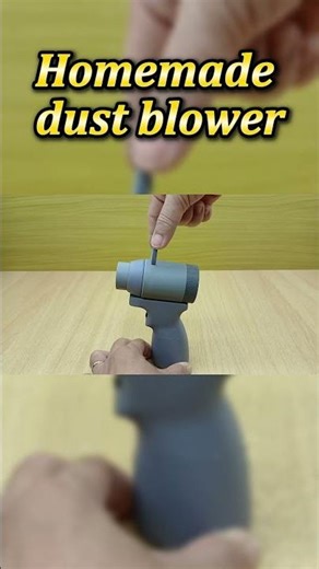 Homemade dust blower #creative #DIY #PVCplastic