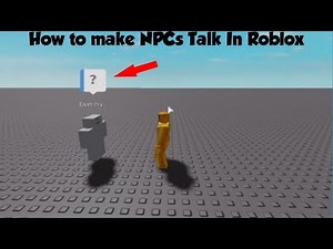 How To Make NPCs Talk In Roblox | Roblox Studio