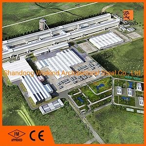 [Hot Item] Steel H Section Structure Building Large Industry Workshop Warehouse with Asandwich Panel