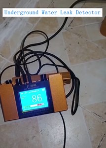 Underground Water Leak Detector, Ultrasonic Water Leak geophone Sensor, Water Pipe Leakage Monitor with Digital Display & Earphone & Carrying Case, for Plumbing Detection