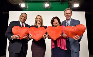 Dallas' evening TV news anchors from WFAA, KXAS, KTVT, KDFW call a detente for #GivingTuesday