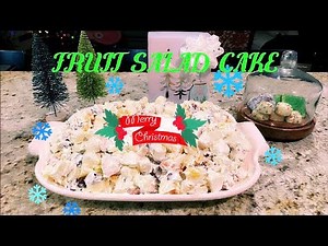 FRUIT SALAD CAKE 🍇Super quick and easy dessert anyone can make