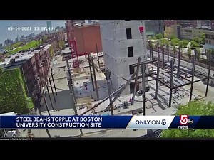 Two hurt when beams collapse at BU construction site