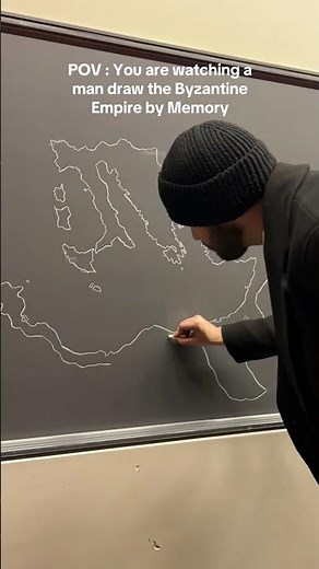 Drawing the Byzantine/Eastern Roman Empire from Memory.