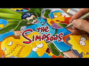 Simpson's Fallout Boy - But As A Comic Book Drawing!