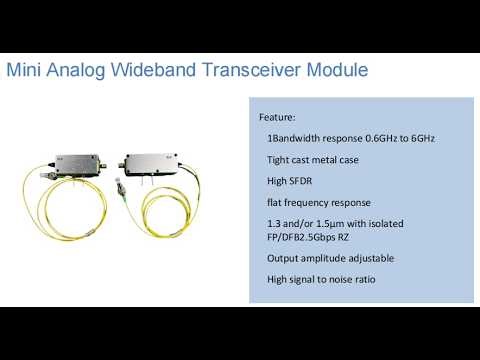 40GHz Analog Link RF over fiber
