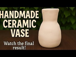 How to Make a Simple Ceramic Flowerpot by Hand | DIY Pottery for Beginners #pottery #handmade