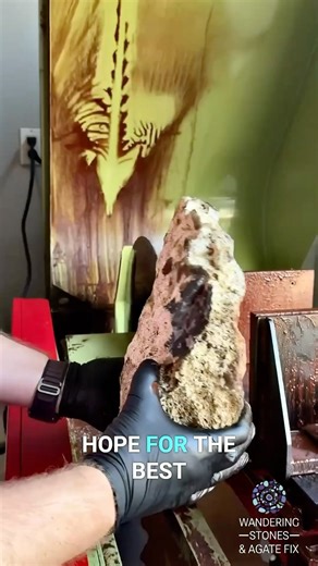 Epic Agate Cutting: Risking It All for a Midnight Muse Gem!