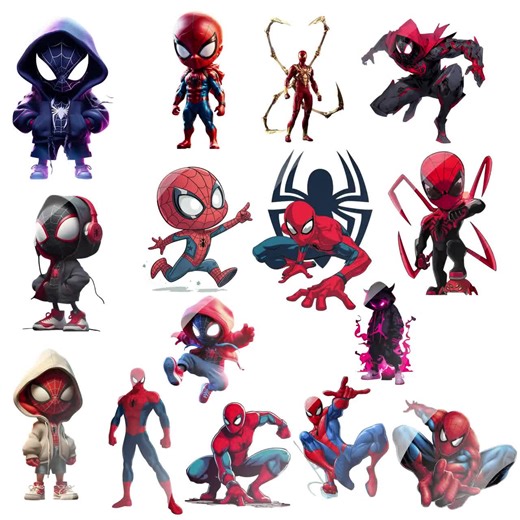 Spiderman PNG | Superhero Transparent Clipart for Merch & Design - Etsy