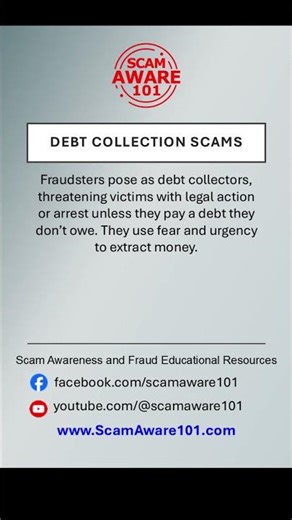 ScamAware101: Debt Collection Scams - What is a debt collection scam?