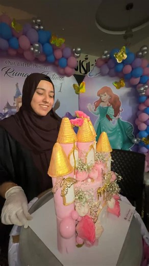 Bakery near me on Instagram: "Every little princess deserves her own fairytale moment, and this one was truly special! 👑✨ We had the absolute joy of creating our very first castle-themed cake for a baby girl’s 1st birthday — and it turned out nothing short of magical! 🏰💖 From sketching the design, layering each tier with soft sponge, to handcrafting every tiny tower and sugar detail — this cake was made with all the love, patience, and joy we have at Desert Delight 💕 Seeing the little one’s 