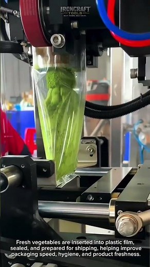 Amazing Vegetable Packing Machine! #FoodTech #Automation #Manufacturing