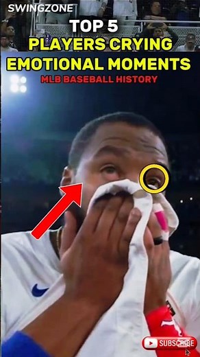 Top 5 players crying emotional moments in mlb baseball#MLBEmotions#CryingPlayers#BaseballMoments