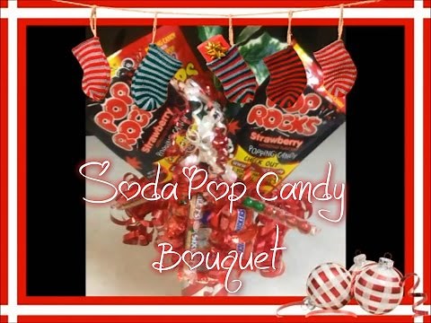 How to Make a Soda Pop Candy Bouquet | Snickers and Sixlets Candy Bouquet