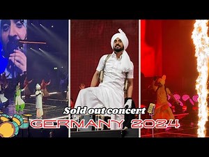 Diljit Dosanjh Full Live Concert in Dusseldorf Germany 2024 🇩🇪 | Dil-Luminati Tour | G.O.A.T | Vlog